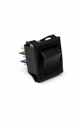 Carling RGSCD211RBBO Rocker Switch 6 Terminal DPDT Black Snap-In 0823R