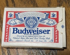 Budweiser King of Beers Playing Cards Anheuser Busch Used