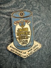 Jacob Ruppert Beer Can Ale Lapel Hat Pin Blue Enamel
