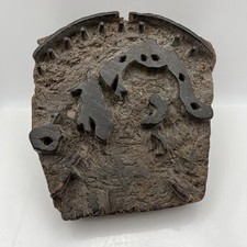 Antique/Vintage Indian Hand-Carved Wood Printing Block-FREE UK POSTAGE