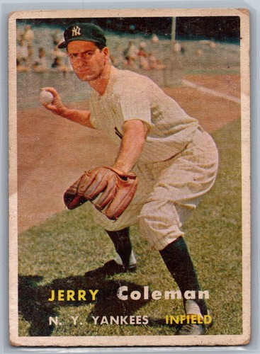 Jerry Coleman #192 1957 Topps card