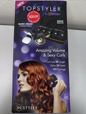InStyler TopStyler Curl Barrel Set Black with Case and User Manual