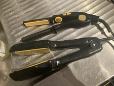 Vidal Sassoon Model VS129 Flat Hair Iron 2 Inch Width Gold Plate(a lot of 2)