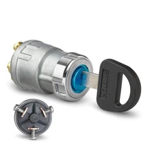  3-Wire Universal Ignition Key Switch for Cars, Buggies, Mowers and Go Karts, 