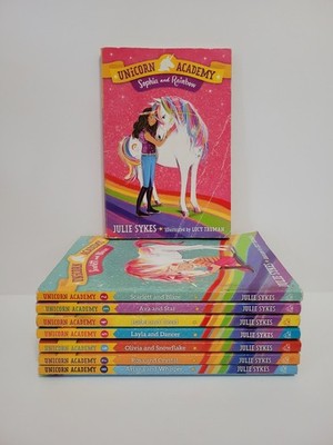 Unicorn Academy 8 Book Set Titles 1-8 Sophia  Rainbow, Scarlett