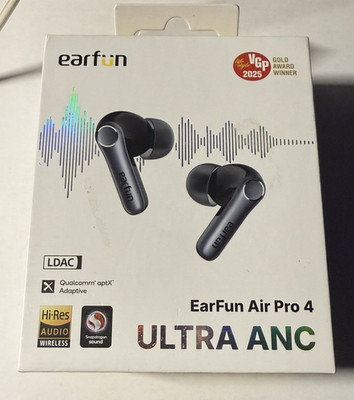 EarFun Air Pro 4 Adaptive Hybrid Noise Canceling Wireless Earbuds