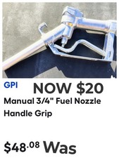 GPI Manual 3/4" Fuel  Nozzle