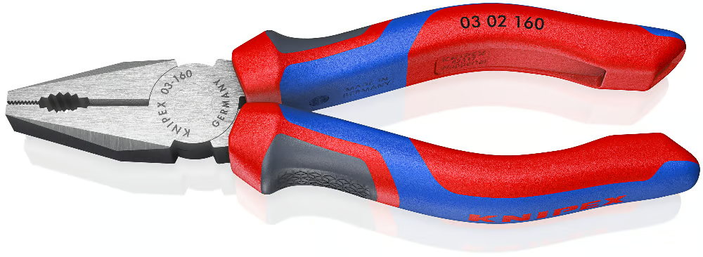 Knipex 03 02 160 Combination Pliers Multi Component Grips 160mm - Image 5