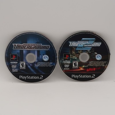 Need for Speed Underground 1 & 2 PlayStation 2 Discs Only Clean Light Scratches