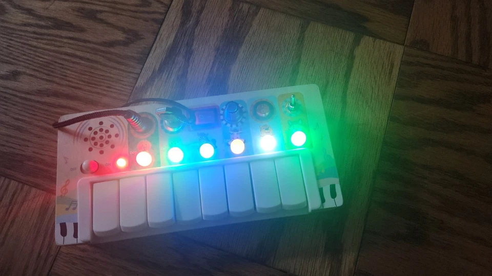 Juguete musical de madera xilófono mágico para bebé con luces, Montessori niño ocupado... Foto 4 de 4