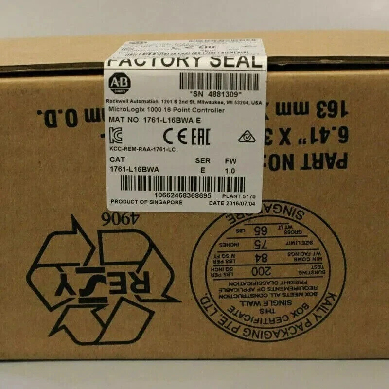 Allen Bradley 1761-L16BWA MicroLogix 1000 16 Point Controller  US Free Tax - Image 3 of 4