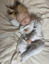 Reborn baby girl pickle weighted 24" large cloth body kit