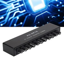 10 Channel Headphone Amplifier 1 Input 10 Output Stereo Audio Splitter Independe