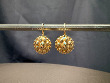 Drop Earrings, 14K solid gold