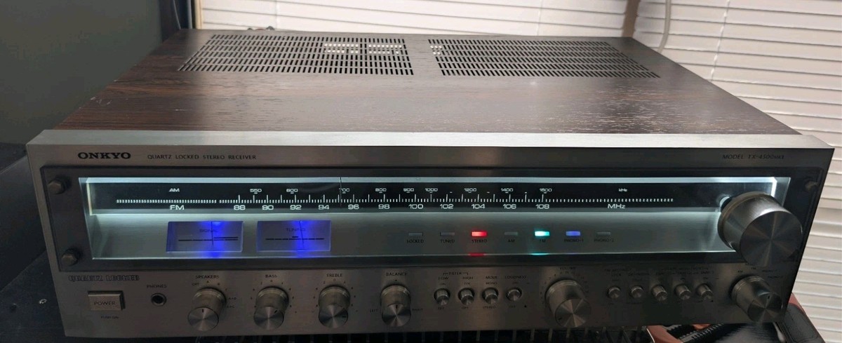 Onkyo TX-4500 mkii Stereo Receiver - Dynamic Serviced. Cool White