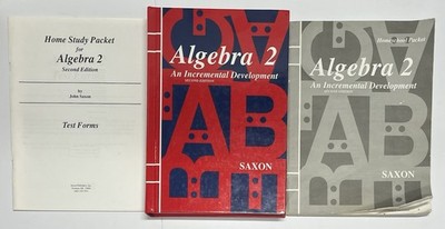 Saxon Algebra 2 complete set kit textbook test forms homeschool packet 2nd ed.
