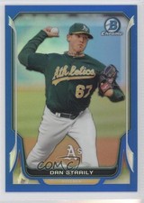 2014 Bowman Chrome Blue Refractor 123/250 Dan Straily #108 0l2