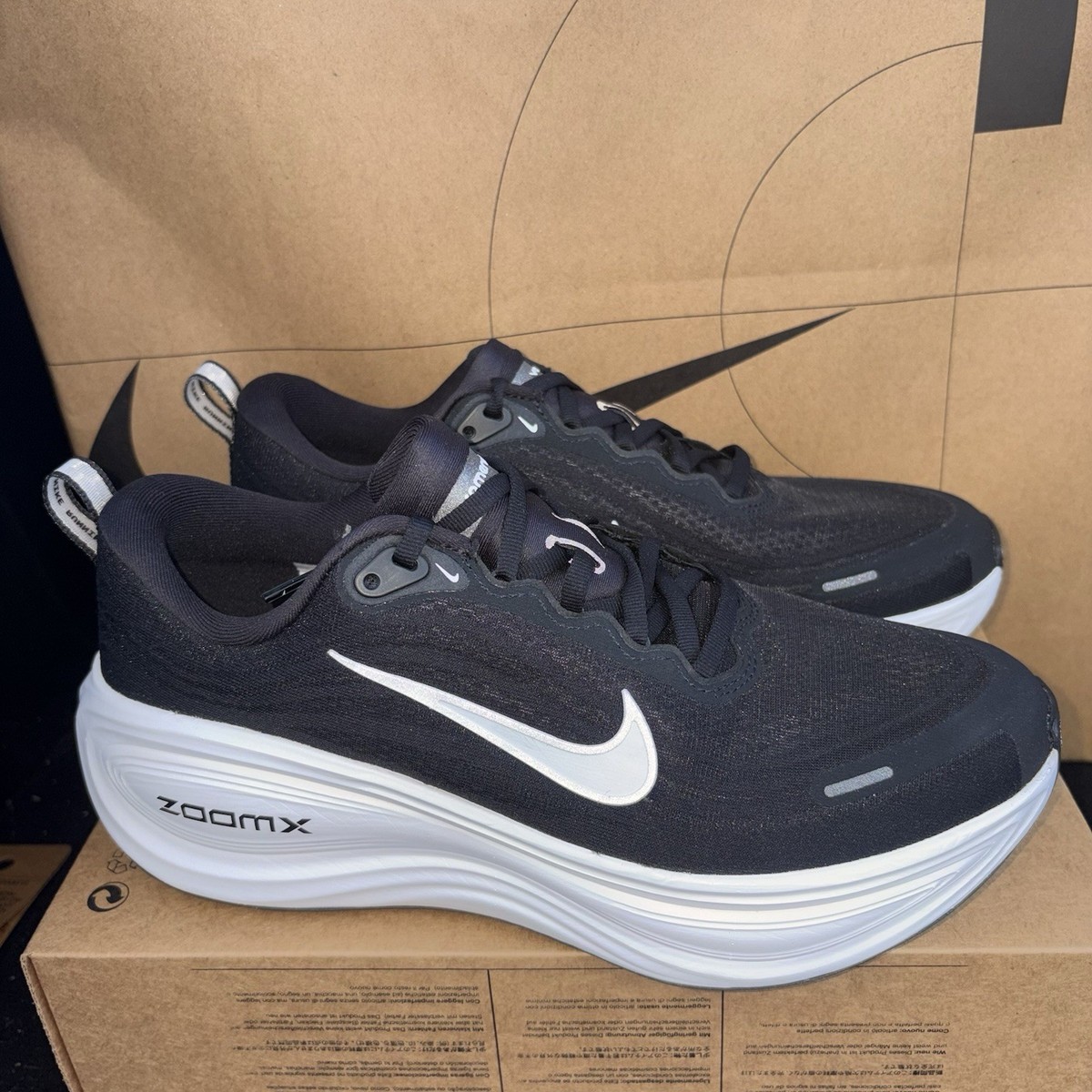 Nike Vomero Plus Men\'s Road Running Shoes M9 W10.5 Black White IH3251-001 Vomero Plus Extra Wide  main image 2