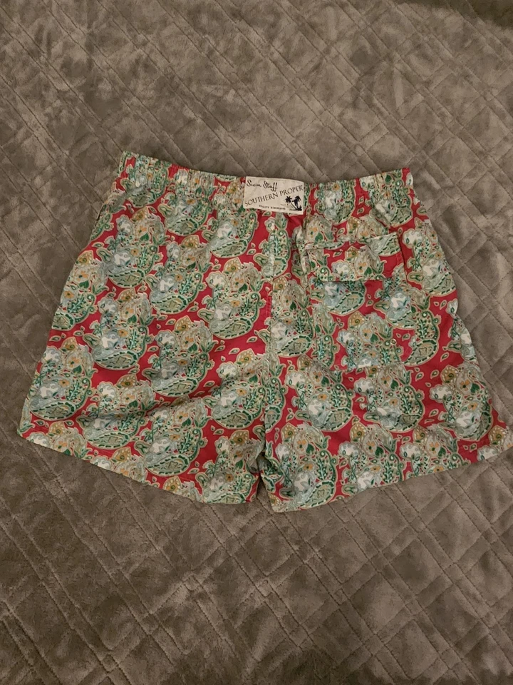 Southern Proper Swim Trunk Men Large Drawstring Stretch Elastic Waist - Image 3 of 4