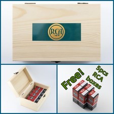 RCA Storage Wooden Box for Vacuum Tube free tube boxes for 6SJ7 7N7 6SL7 6J5 7C5