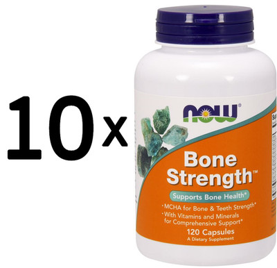 10 x NOW Foods Bone Strength - 120 caps (116,66 EUR/kg)
