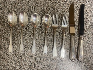 Sterling Silver Whitehall Flatware Set Approx. 322 Grams of .925 silver