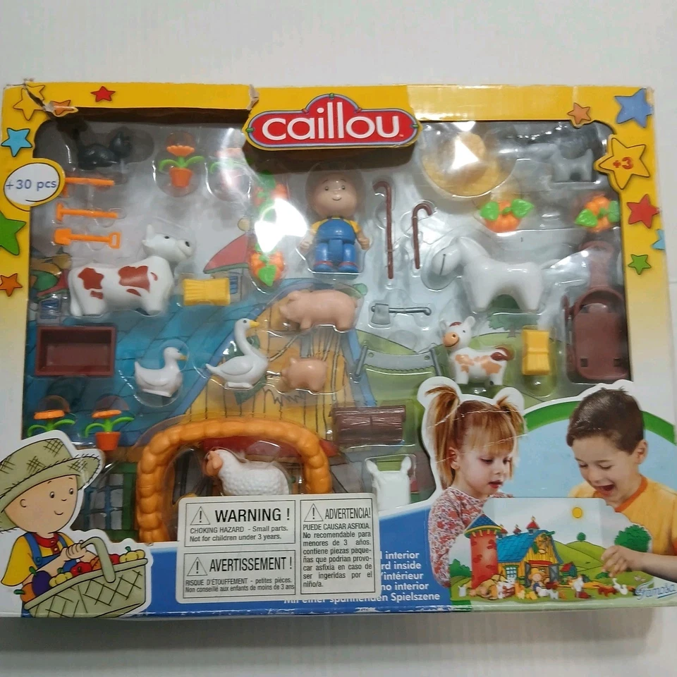 Caillou NIB Farm Set 30+ Pieces RARE BOX DAMAGED - Image 3 of 3