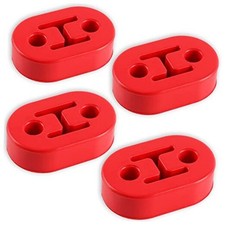 Rubber Exhaust Hanger, Muffler Exhaust System, Heavy Insulator 4PCS-Red