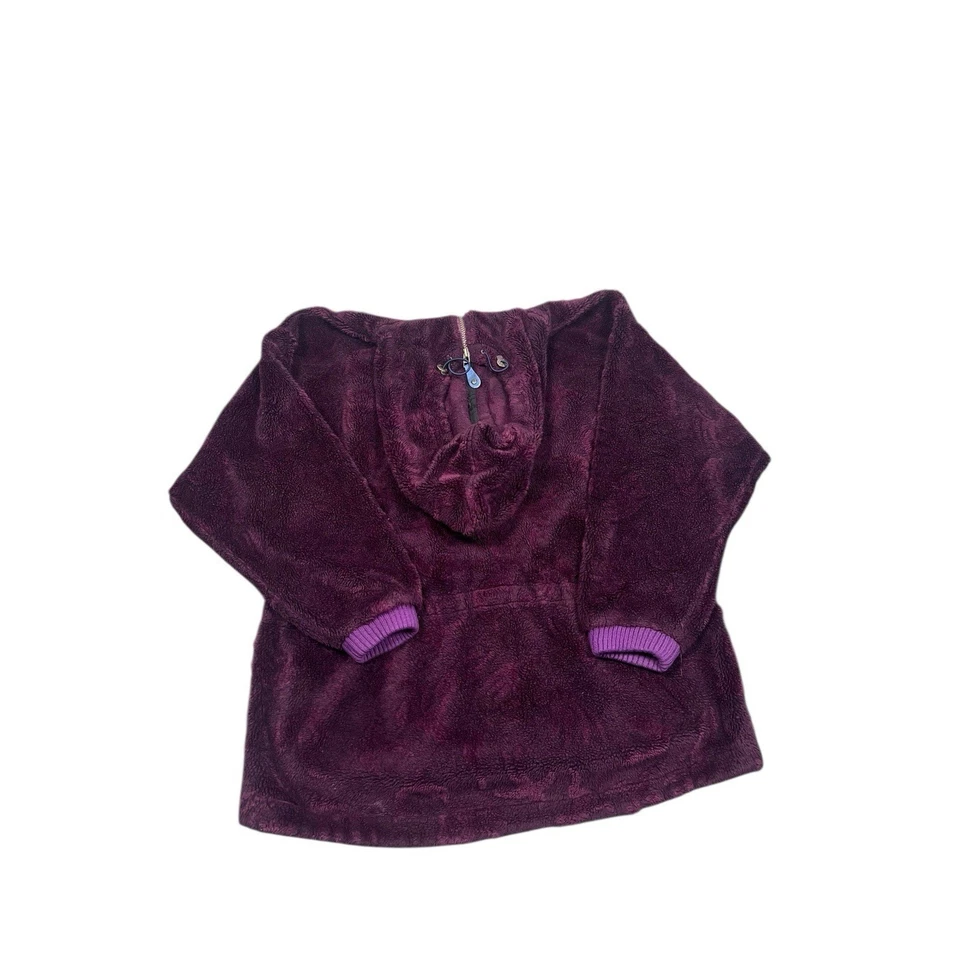 Chaqueta con capucha jeroglíficos polar difusa Columbia años 90 de colección talla L ciruela Foto 2 de 4