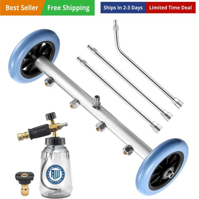 #ad Pressure Washer Undercarriage Cleaner 16 Inch Undercarriage Washer with Foam... $108.53