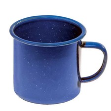 Texsport T14560 12 oz Heavy-Glazed Blue Enamel Coffee Mug
