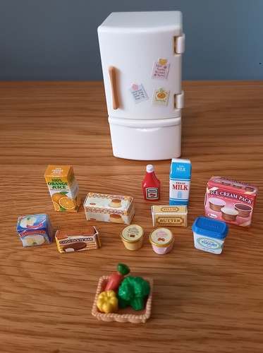 Sylvanian Families Fridge Freezer Refrigerator set 5021 100% complete - Picture 2 of 2