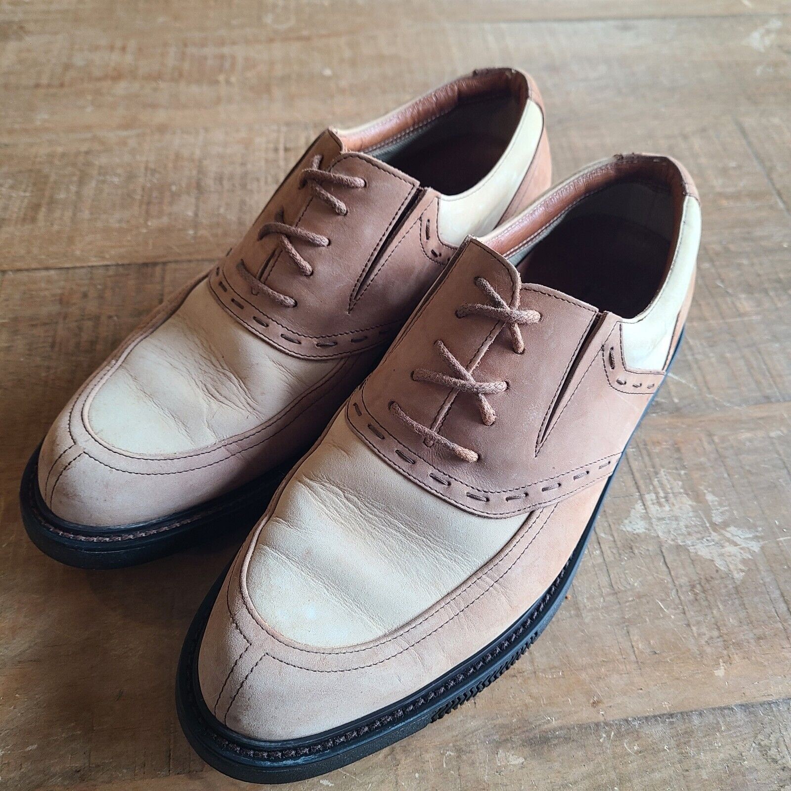 Tommy Bahama Mens Golf Shoes Size 8 Old Havana Collection Leather