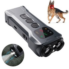 Ultrasonic Anti Dog Barking Device Pet Trainer LED Light Gentle Chaser Style LOT