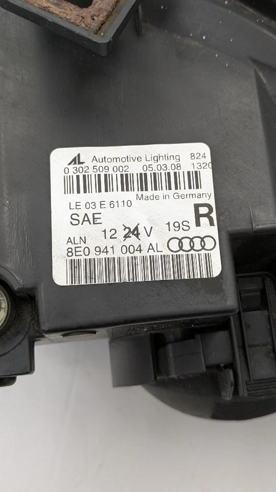 Used Right Headlight Assembly fits: 2008 Audi A4 halogen Right Grade A Foto 3 de 4