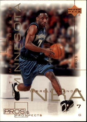 #ad 2000 01 Upper Deck Pros and Prospects #49 Terrell Brandon BSK $0.99