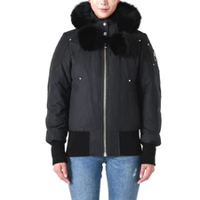 Moose Knuckles DEBBIE Fox Fur Bomber Padded Jacket Navy MK2002LB 402 147448148