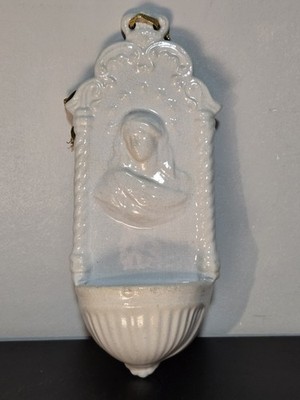 Antique Holy Water Font Stoup or Bénitier 9'' 