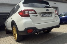  Edelstahl Sportauspuff für Subaru Outback Typ BS 90mm