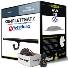 Für VW T5 Kasten,Bus Anhängerkupplung starr +eSatz 7pol uni. 04.2003-09.2009 AHK