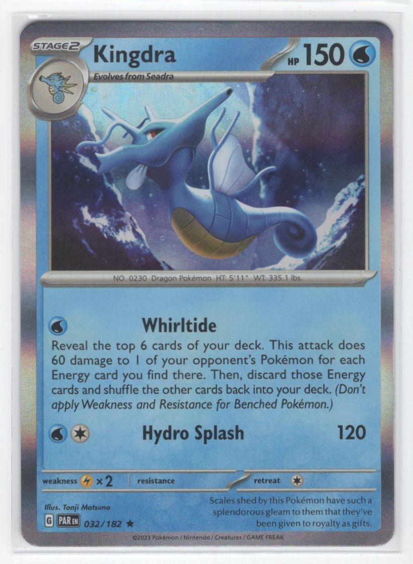 #32 2023 Paradox Rift ~ Kingdra Rare Holo
