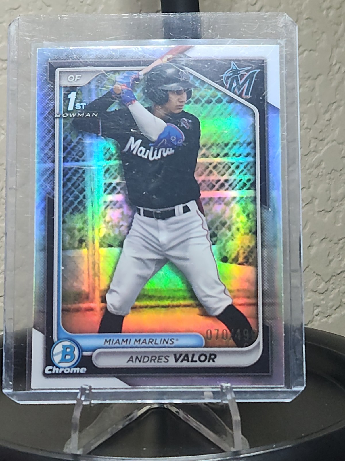 2024 Bowman Chrome - Prospects Andres Valor #BCP-196 Refractor /499 (RC)