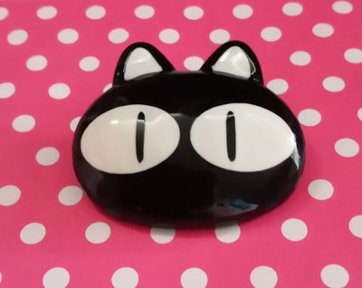 Neuheit schwarze Katze Brosche/Anstecknadel mit Geschenktüte, Gothic Emo Nerdy