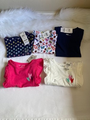 Epic Threads Little Girls Set of 5 Tees Size 3T. Different Styles NWT.
