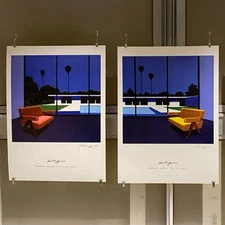 Hiroshi Nagai A2 Autographed Poster Set  Party Freaks + For Lovers Only  59x42cm