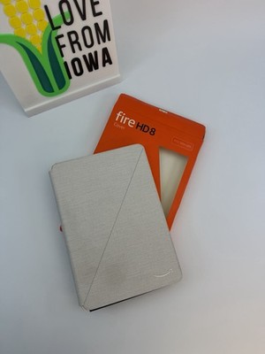 Amazon Fire HD 8 (& HD 8 Plus) 10th Generation Tablet Case Cover White / Grey