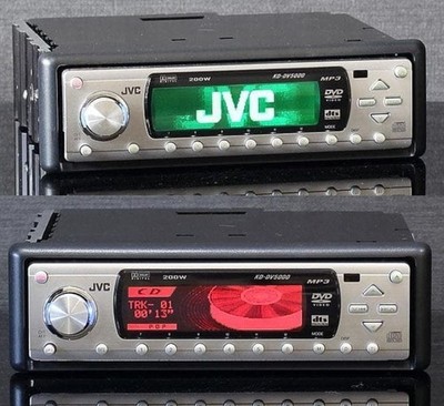 JVC KD-DV5000 1DIN Car Audio CD DVD Player Deck 96kHz/24bit DAC