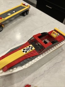 LEGO City: Power Boat Transporter 4643, 98% COMPLETE With Instructions