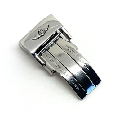 Breitling 14mm Polished Stainless Steel Deployment Buckle A14D.1