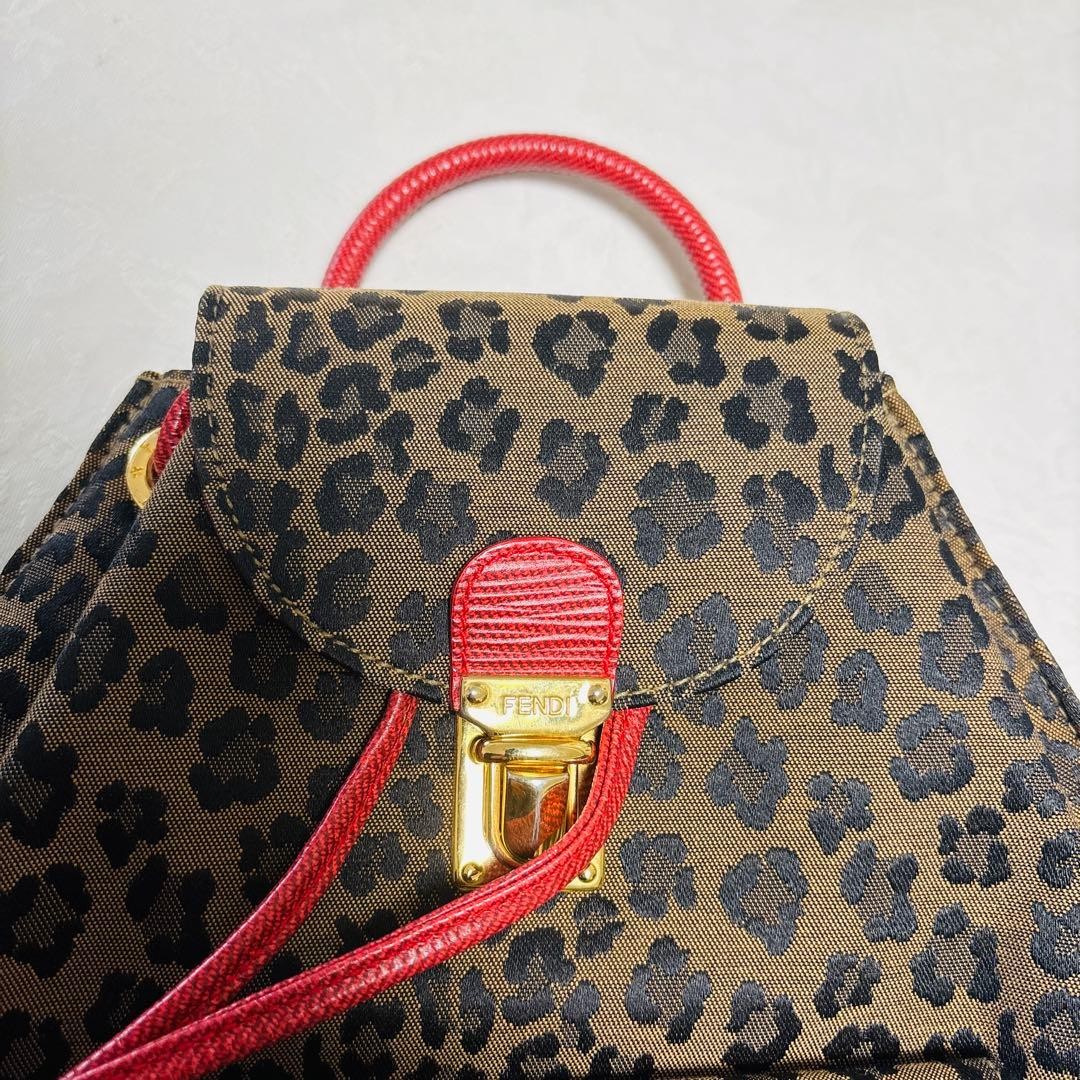 FENDI Backpack Leopard Pattern Rare - image 2